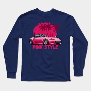 MX5 Miata Pink style Long Sleeve T-Shirt